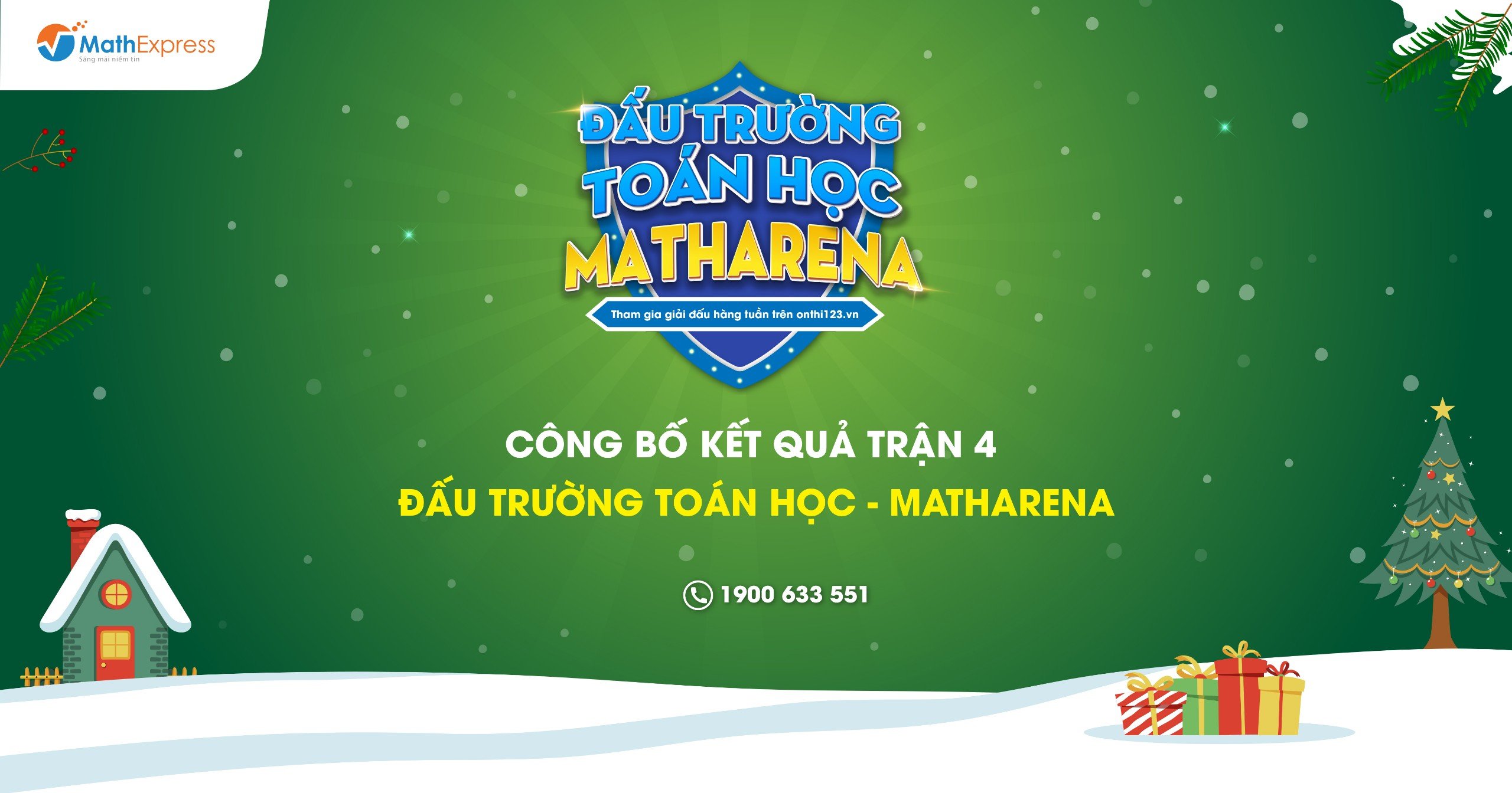 Thông báo kết quả tuần 4 đấu trường Toán học – MathArena tháng 12