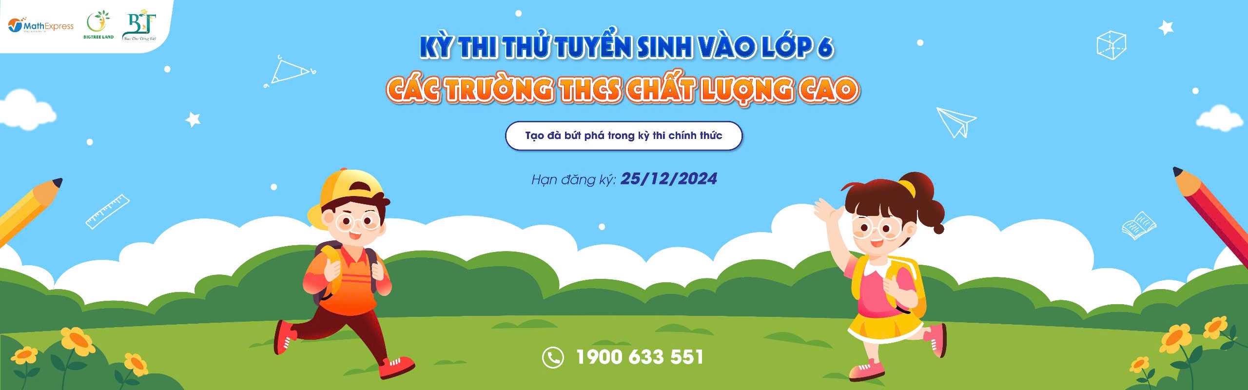 Thi thử vào lớp 6 các trường THCS CLC